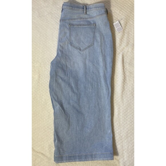 Lands’ End High-rise Crop Jean Denim Capri Size 24W - Picture 4 of 6
